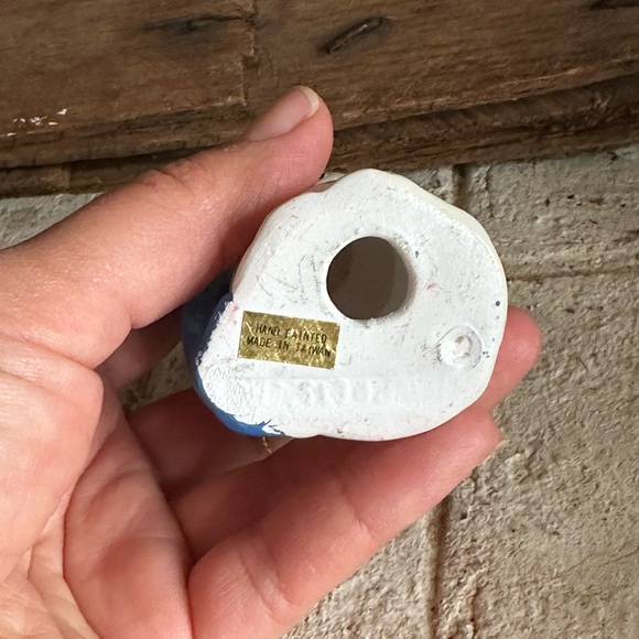 1980s Sesame Street Grover Making Snowman Christmas Ornament (45) - Picture 4 of 6